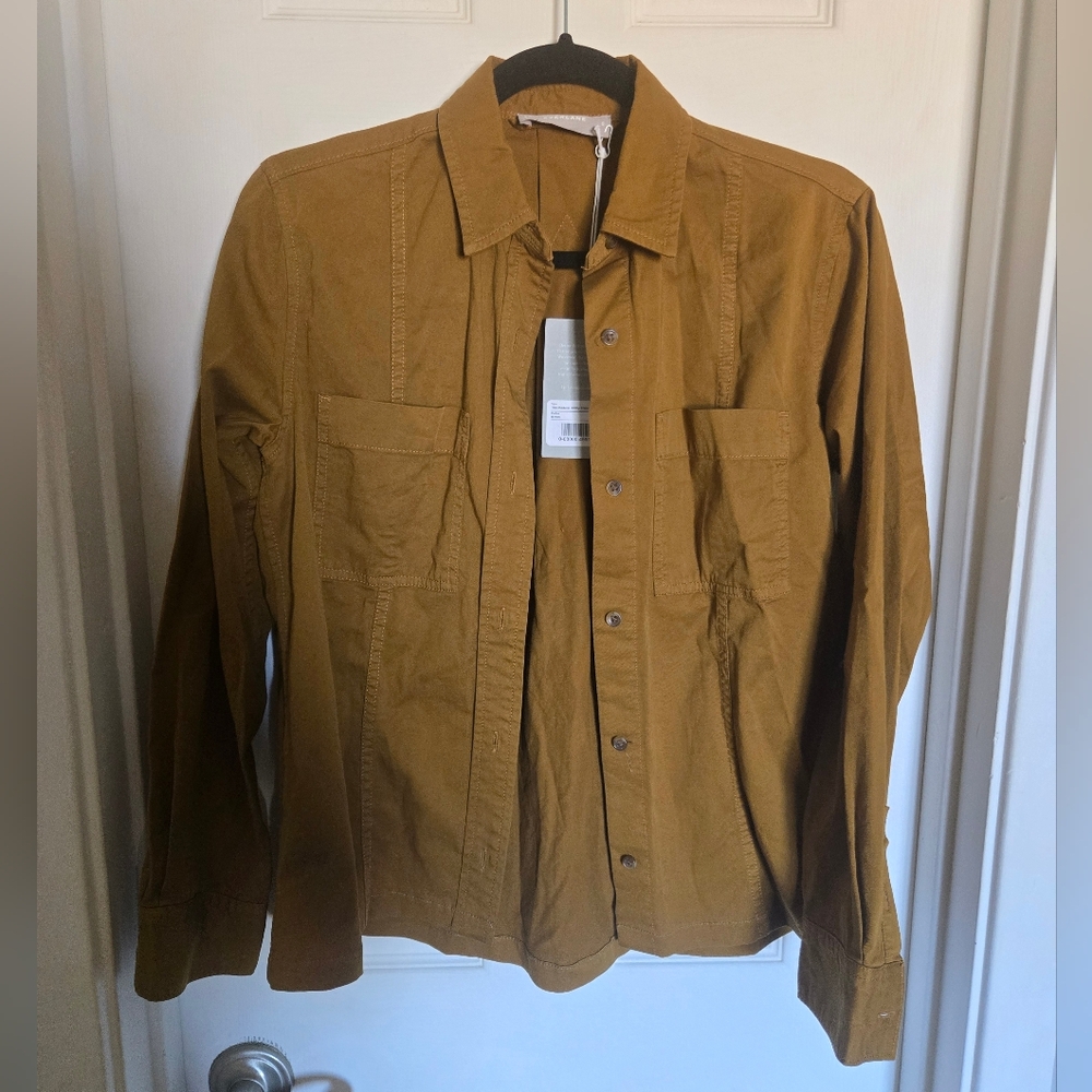 Everlane Women's Tan Shirt Jacket Size 0 NWT